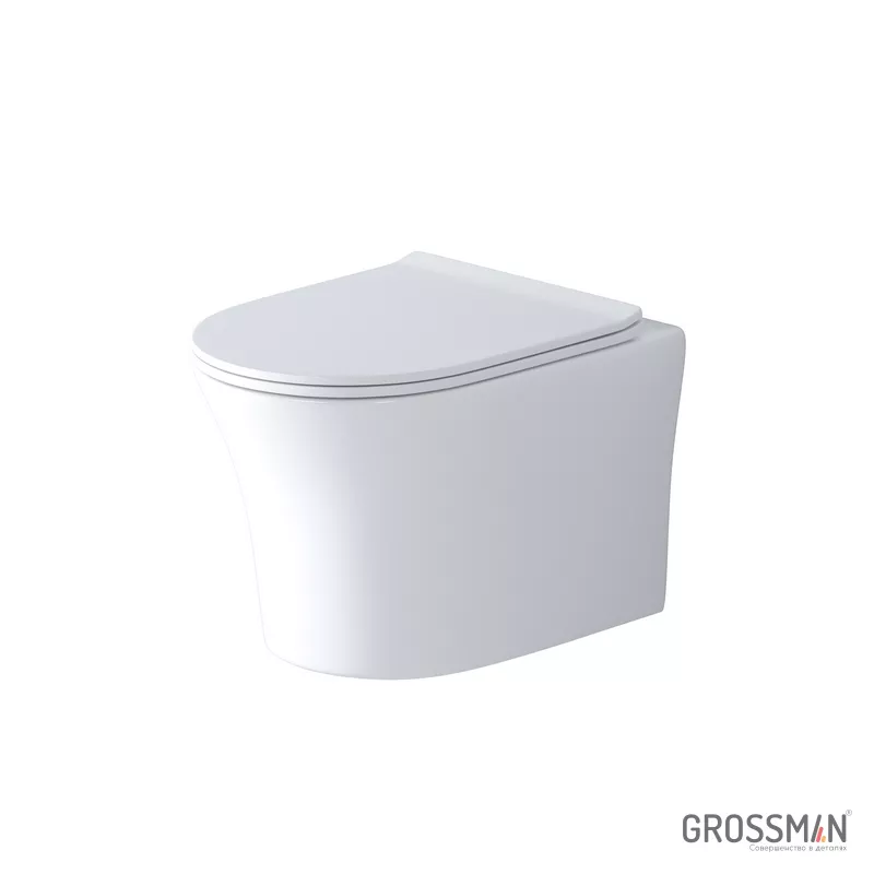 Белый безободковый унитаз Grossman Style GR-4475S