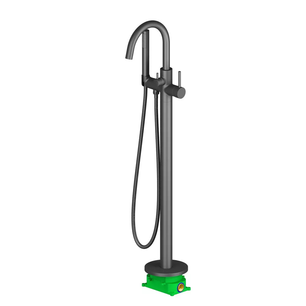 Черный смеситель для ванны с душем Timo Saona 2310/03Y-CR