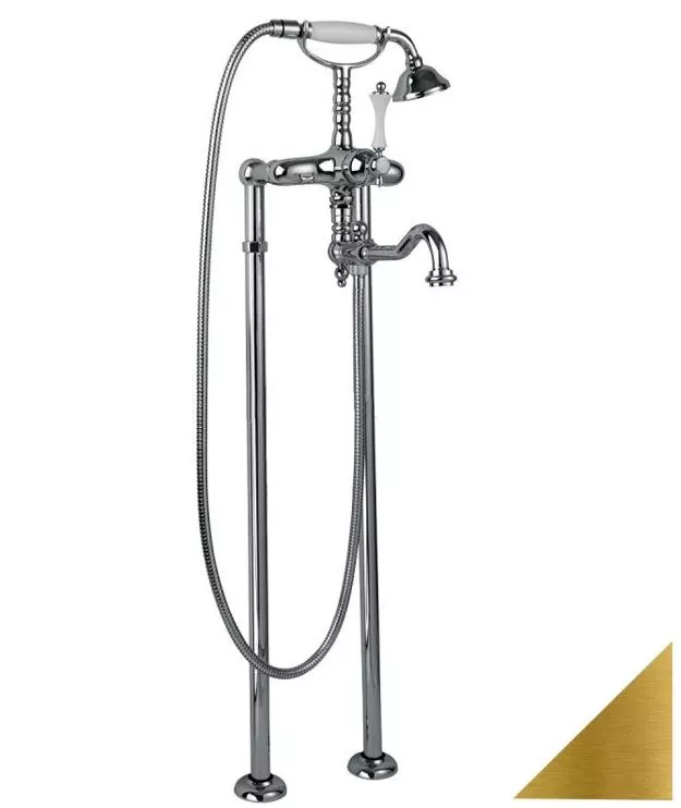 Латунный смеситель с душевым шлангом для ванны с душем Cezares Margot MARGOT-VDP2-03/24-M