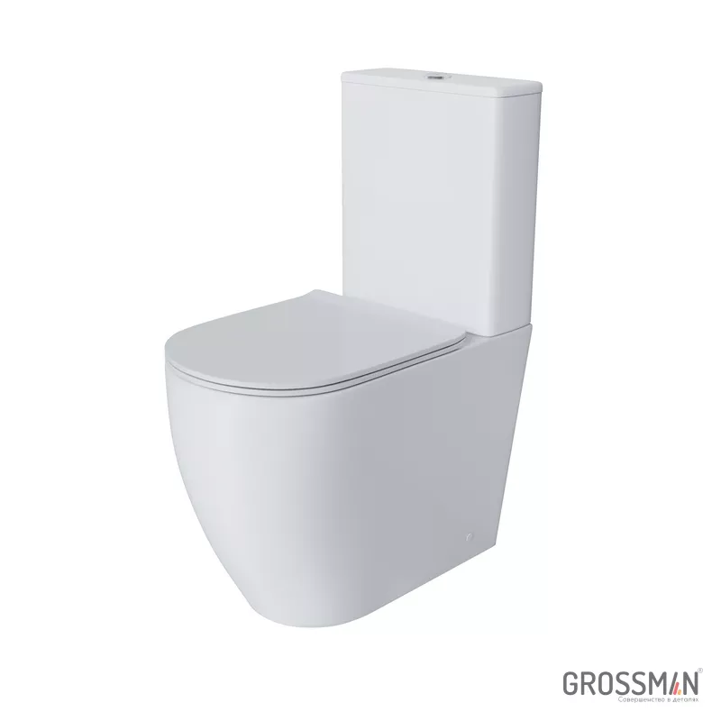 Белый безободковый унитаз Grossman Style GR-4473S