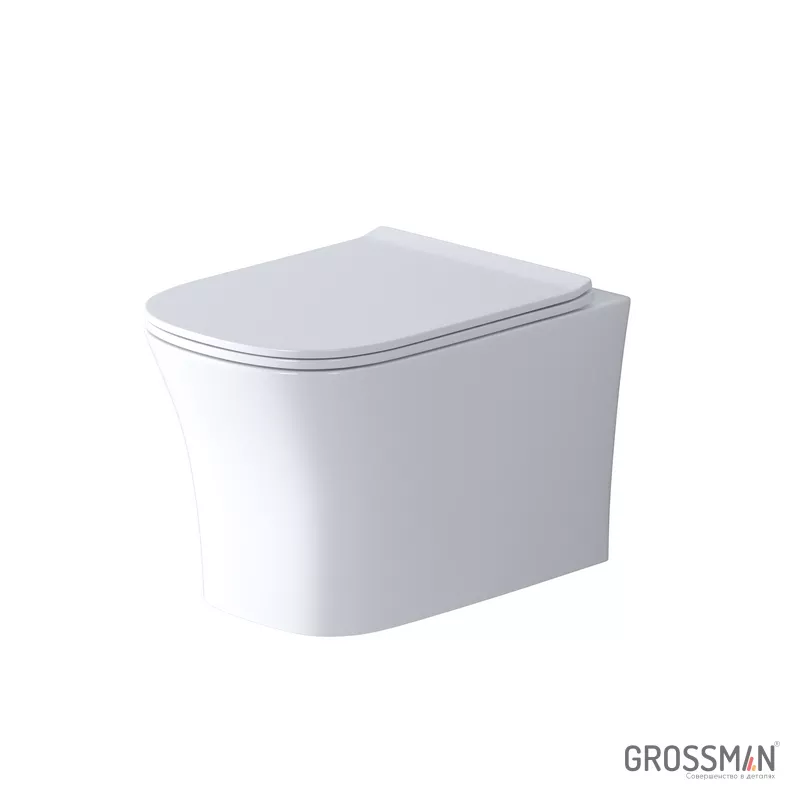 Белый безободковый унитаз Grossman Style GR-4474S