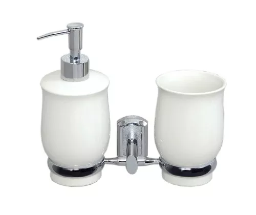 Стакан для зубных щеток с дозатором для мыла Wasserkraft K-24189