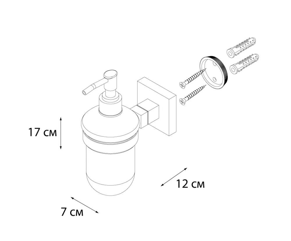 Дозатор для мыла Fixsen Metra FX-11112