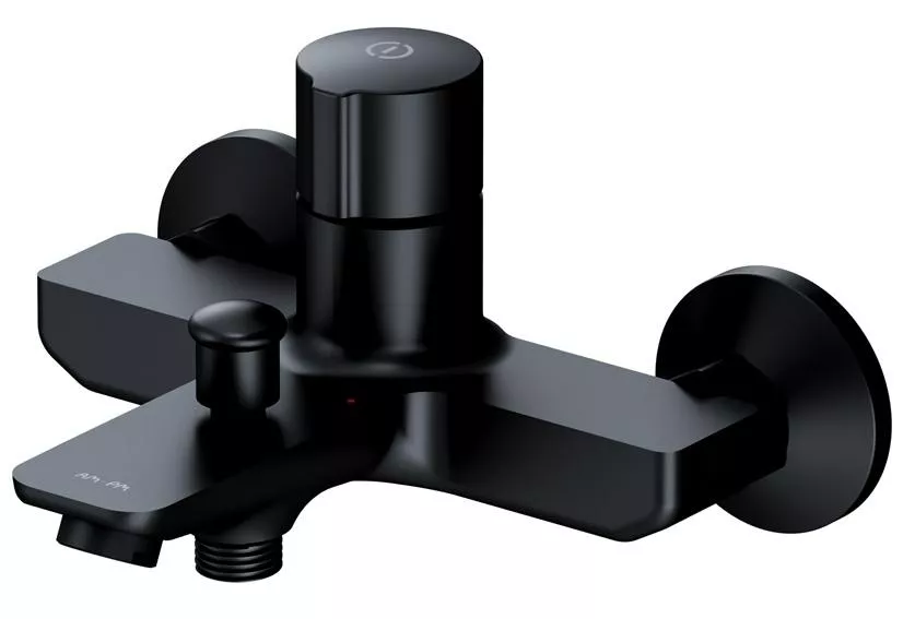 Черный смеситель для ванны с душем AM.PM X-Joy F85A10522