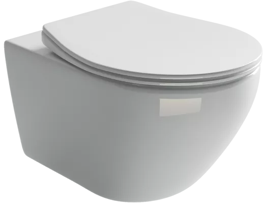 Белый безободковый унитаз Ceramica nova Pearl CN8001