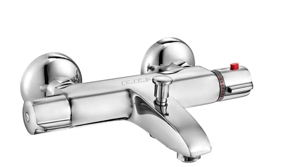 Латунный смеситель с крепежом для ванны с душем E.C.A. Thermostatic 102102340EX