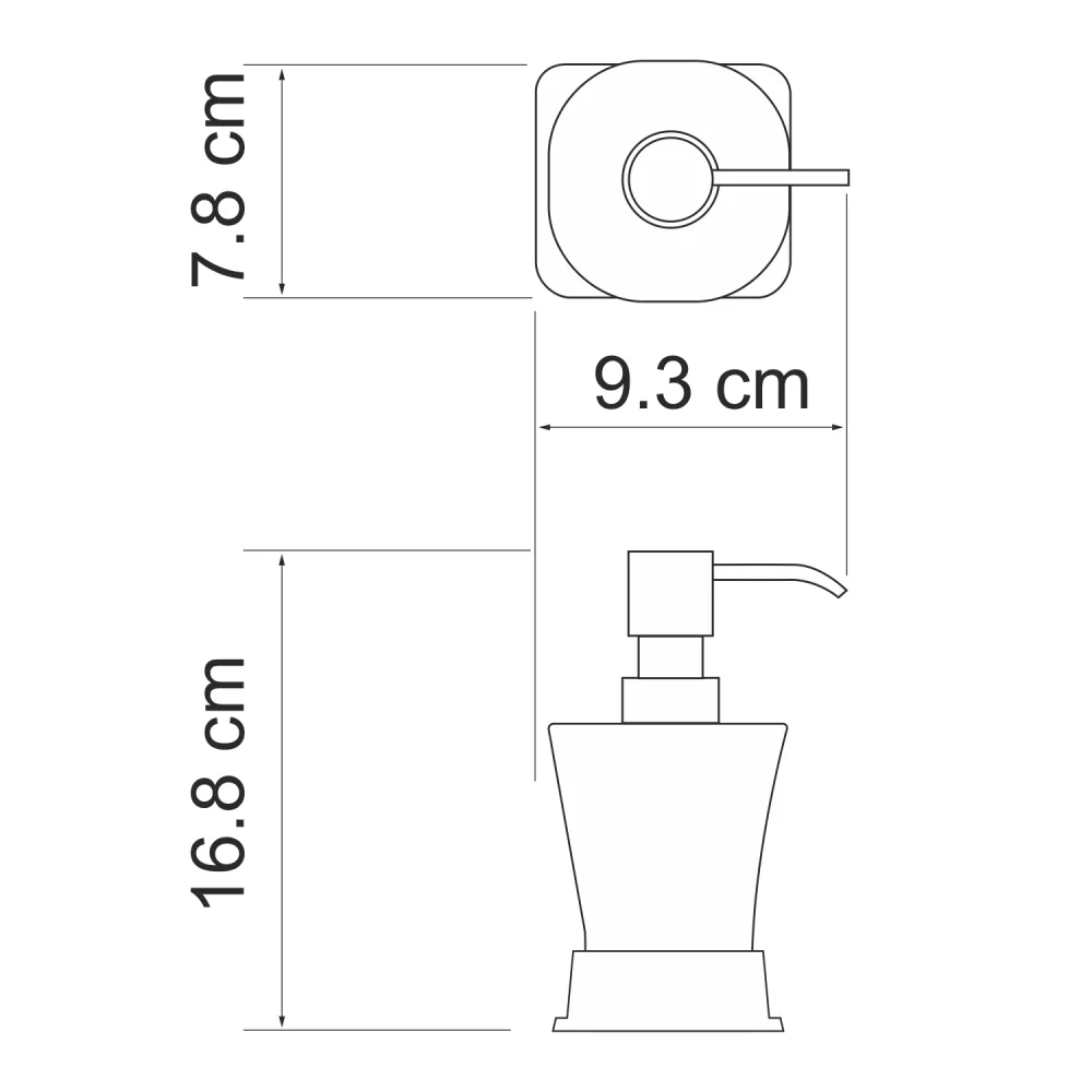 Дозатор для жидкого мыла Wasserkraft K-5499N