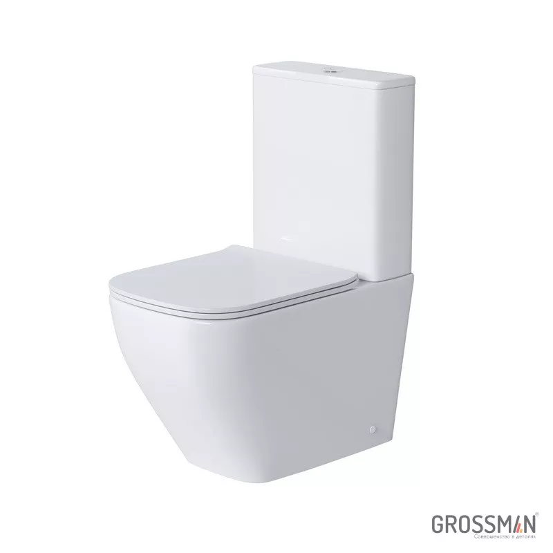 Белый безободковый унитаз Grossman Style GR-4453S