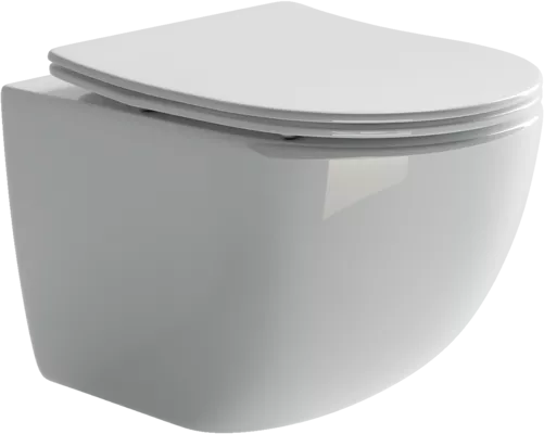 Белый безободковый унитаз Ceramica nova Forma CN3009