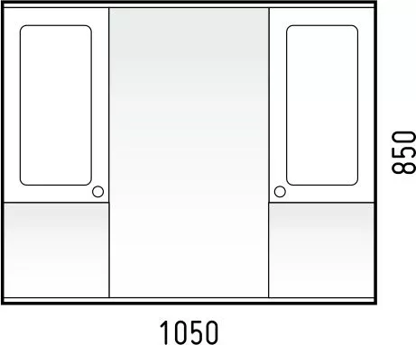 Зеркальный шкаф Corozo Прованс 105 SD-00000469