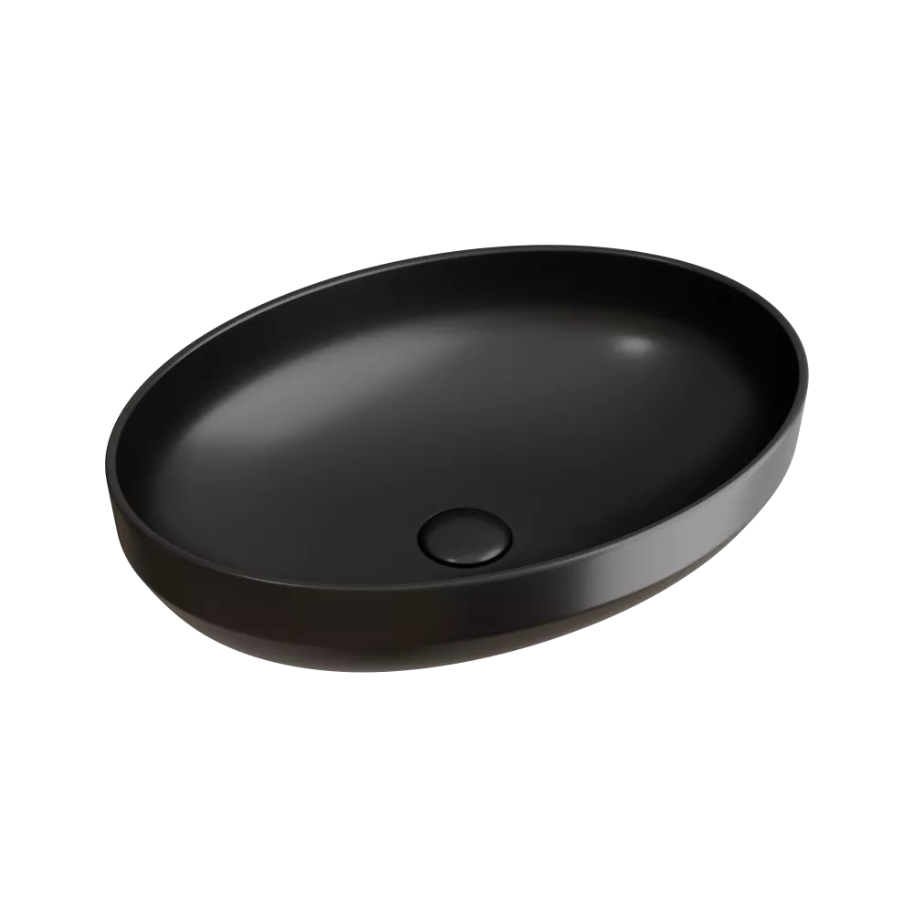 Фарфоровая черная раковина Ceramica nova Element CN6056MB