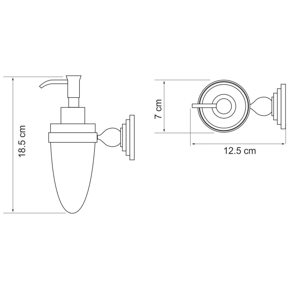 Дозатор для жидкого мыла Wasserkraft K-7099