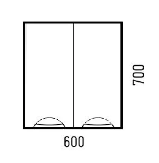 Шкаф пенал Corozo Алиот SD-00000606 60 см