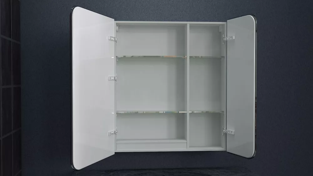 Зеркало-шкаф с подсветкой Art&Max Verona AM-Ver-800-800-2D-R-DS-F