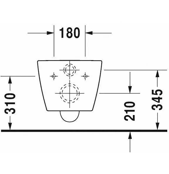 Унитаз подвесной Duravit ME by Starck 45290900A1 с сиденьем микролифт безободковый