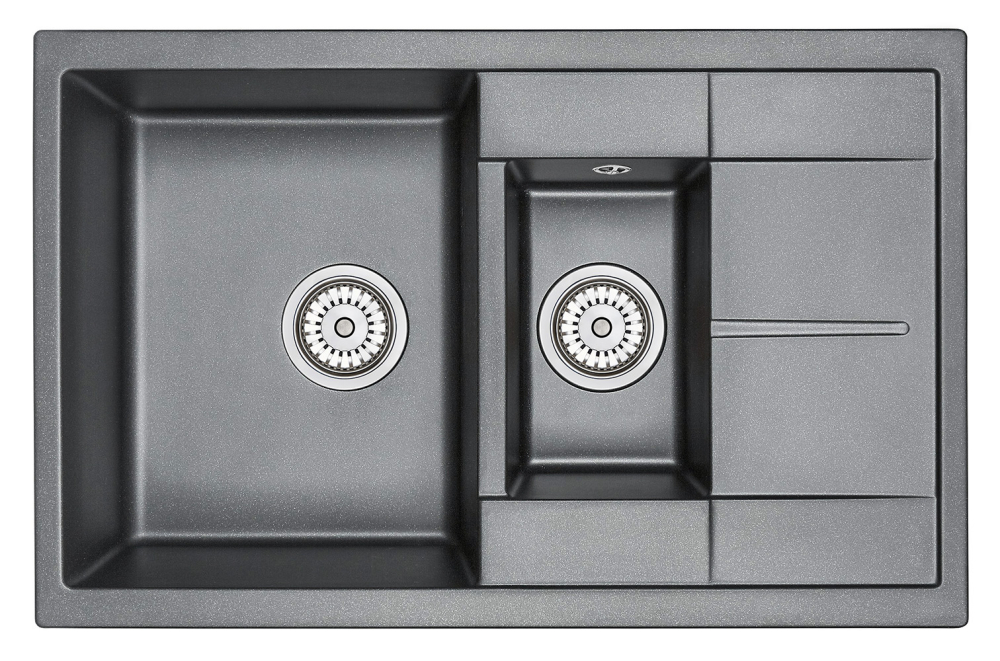 Прямоугольная кухонная мойка Granula Gr GR-7802 черный