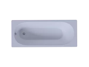 Ванна акриловая Оберон 170 пустая с фр.экр.(слив слева, вклеенный каркас)